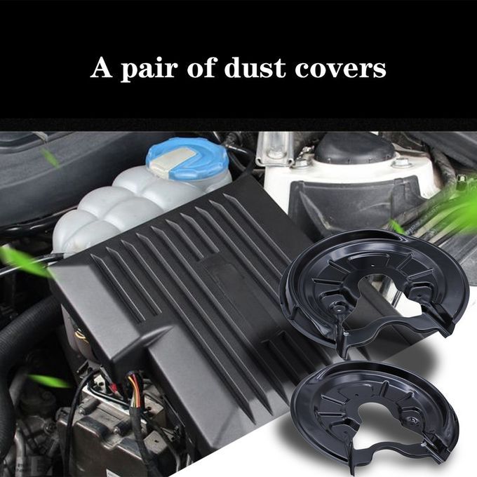 Auto Rear Pair Brake Dis  Splash Guard Dust  Overs For A3 Mk5 Professional-black