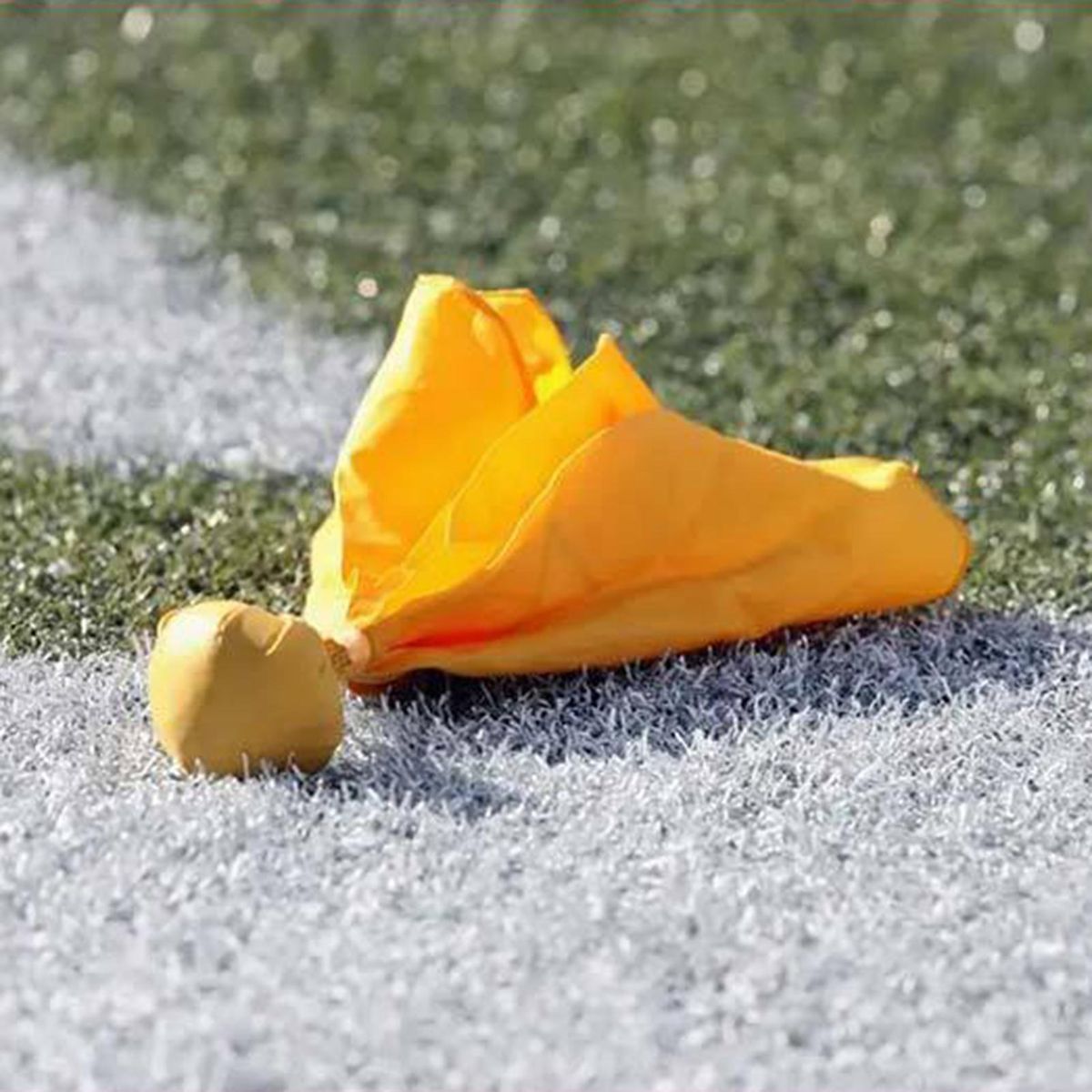 Referee Props Streamer Tear-resistant Soccer Tossing Flag Orange