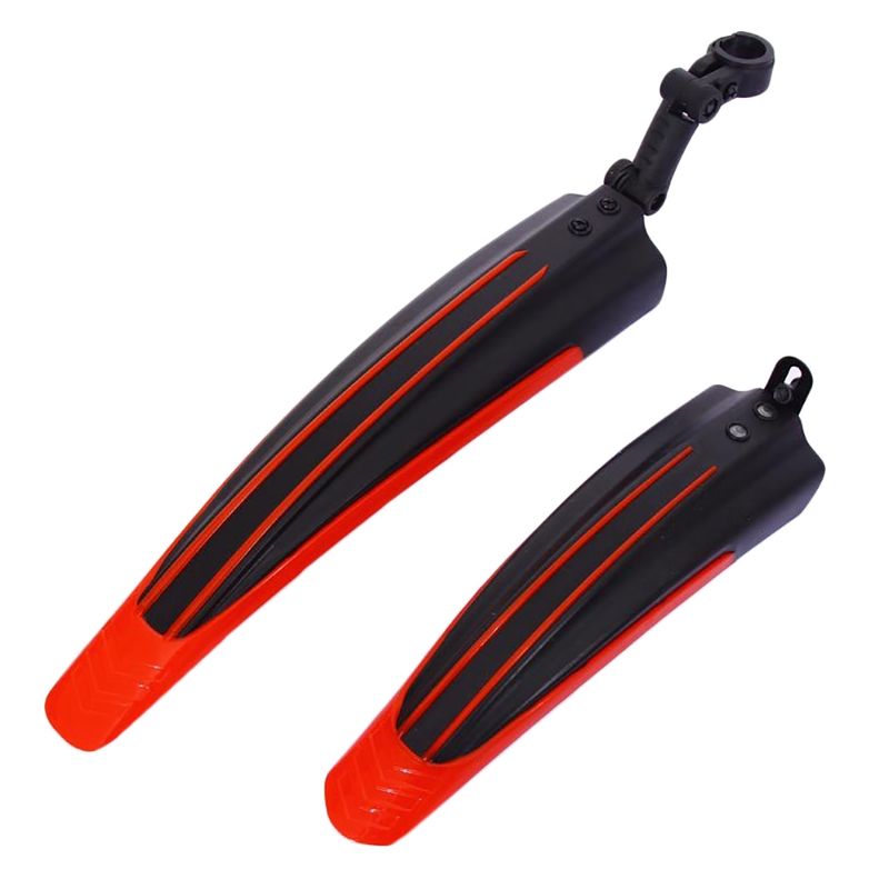 2Pcs Bicycle Cycling Front Rear Mudguard-Fluorescent Yellow