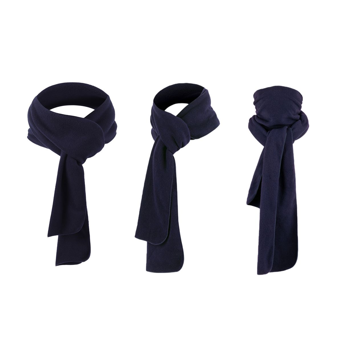 Men Women Long Fleece Scarf For Winter Sports Lightweight