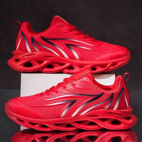 Mens Sneakers Sports Running Shoes-Red