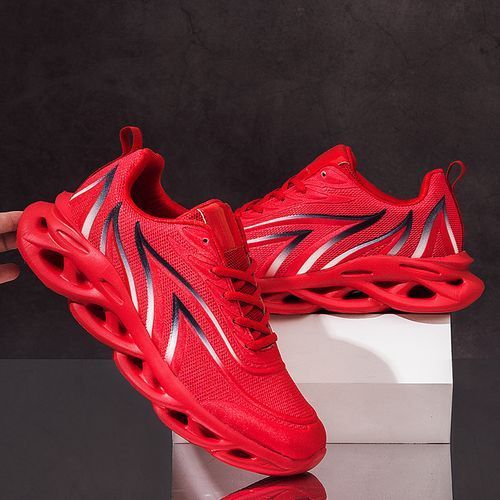 Mens Sneakers Sports Running Shoes-Red