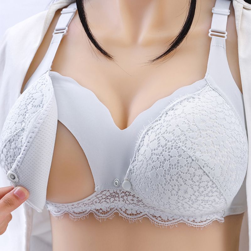 New Maternity Breastfeeding Bra Lace Cotton Maternity Nursing Bra For Feeding