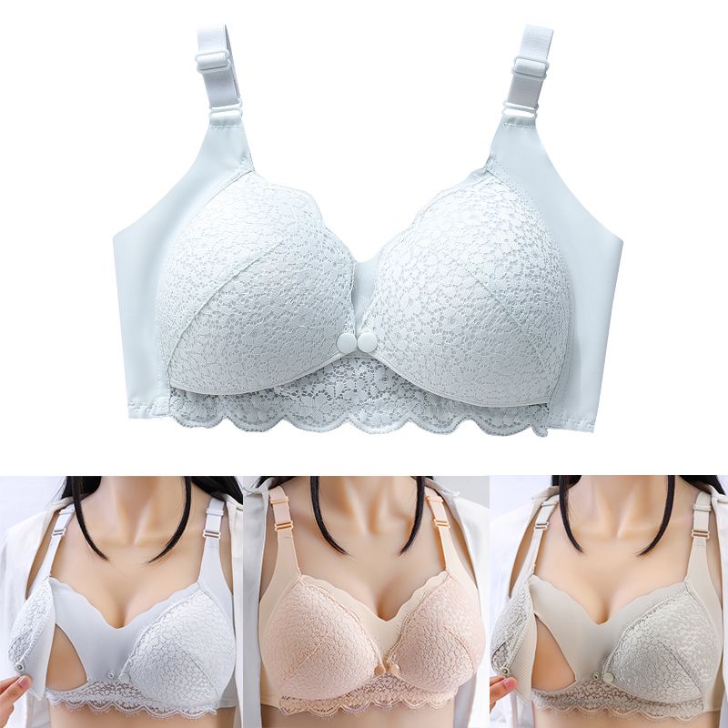New Maternity Breastfeeding Bra Lace Cotton Maternity Nursing Bra For Feeding