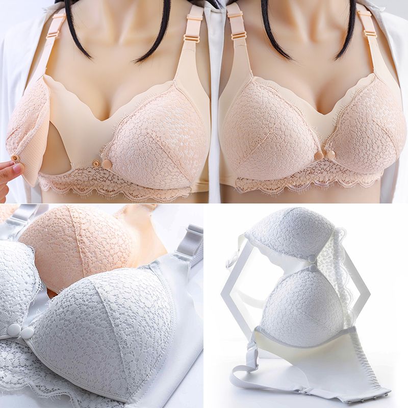 New Maternity Breastfeeding Bra Lace Cotton Maternity Nursing Bra For Feeding