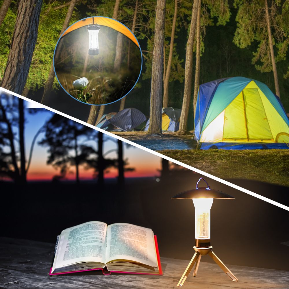 USB Rechargeable Camping Tent Lantern Magnetic Work