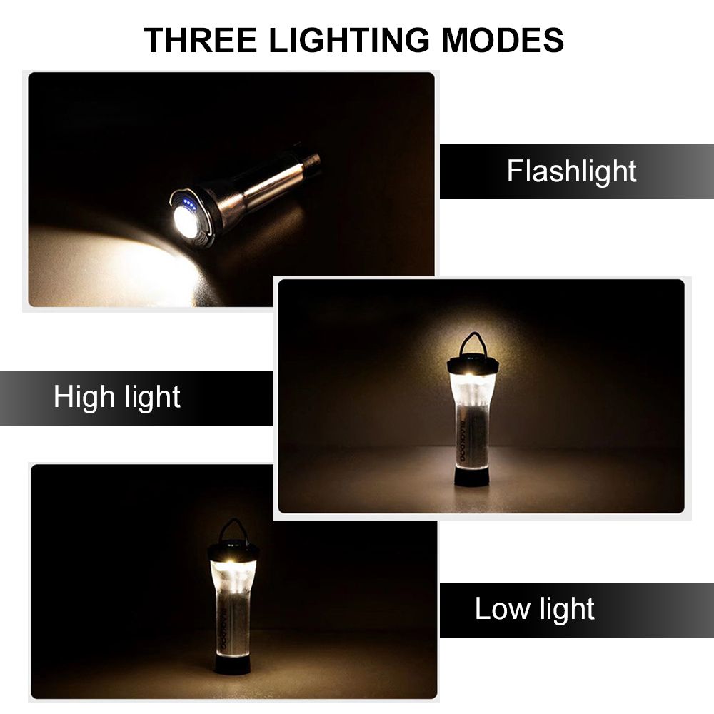USB Rechargeable Camping Tent Lantern Magnetic Work