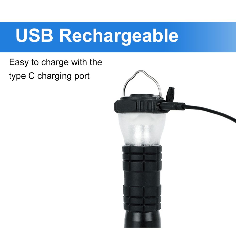 USB Rechargeable Camping Tent Lantern Magnetic Work