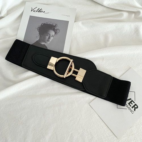 Ladies Dressy Suit  Elastic Belt Fashion Wide Tight Belt