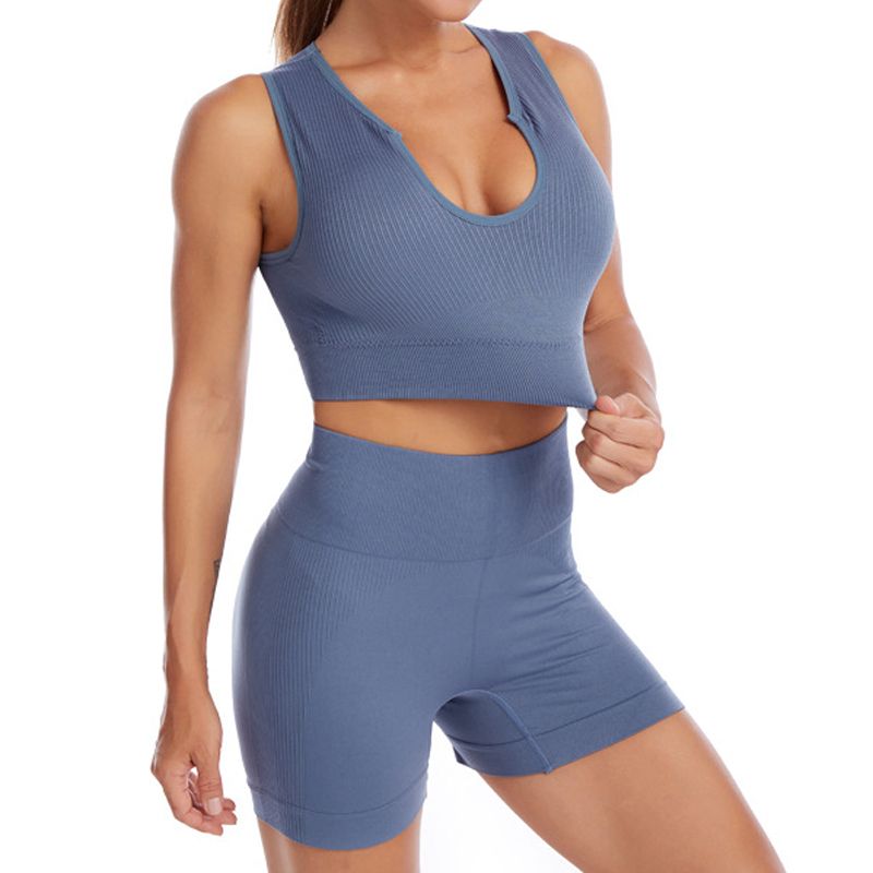 Seamless Sports Bra Set For Women Plunge Bra Female Brassiere U Neck Y Women's