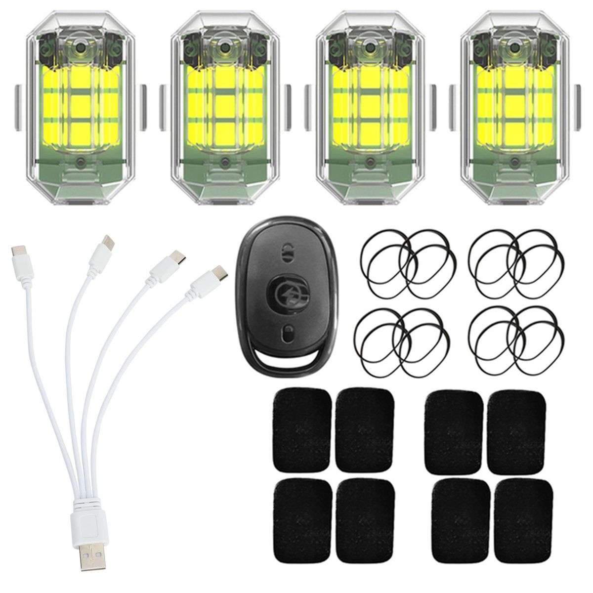 1 Set Flash Light Warning Flashing Signal Light