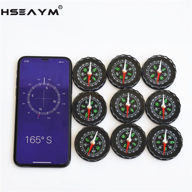 Hseaym Acrylic Handheld Luminous Compass With Liquid Travel