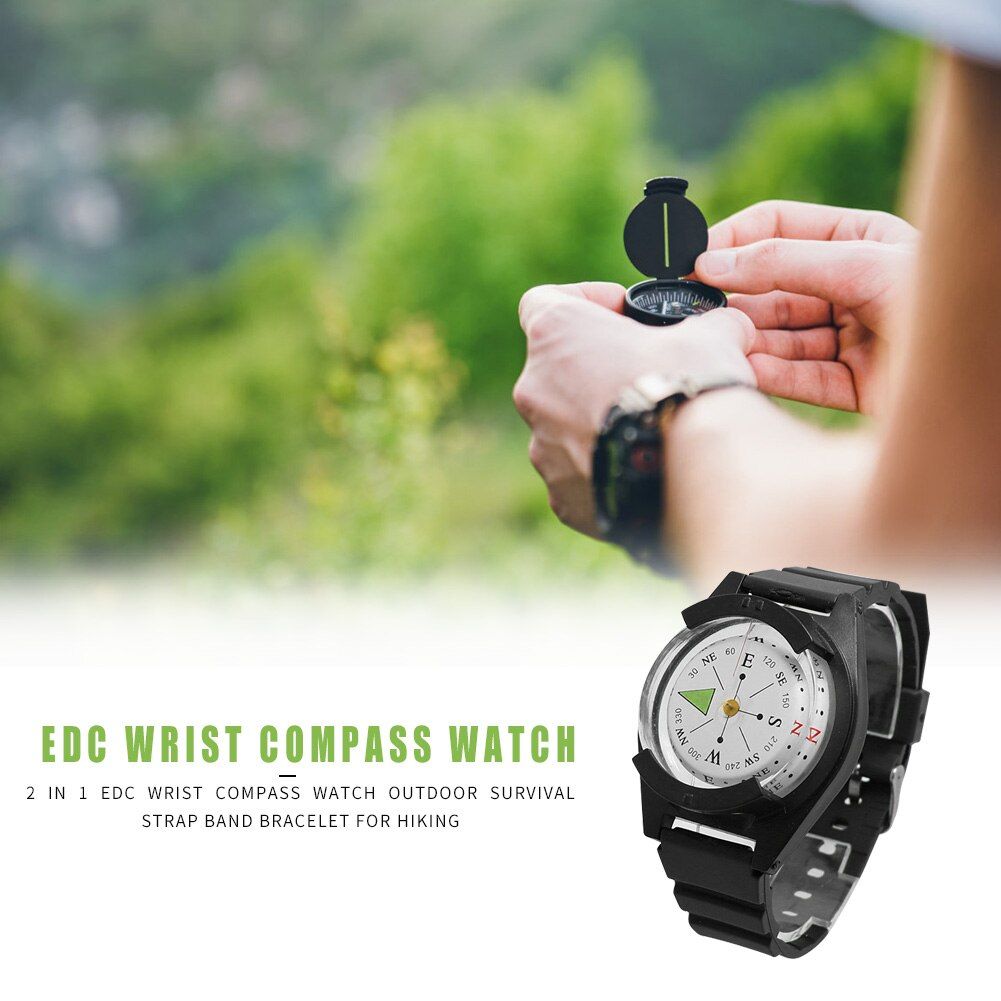 Edc Wrist Compass Watch Save Time And Energy For Outdoor