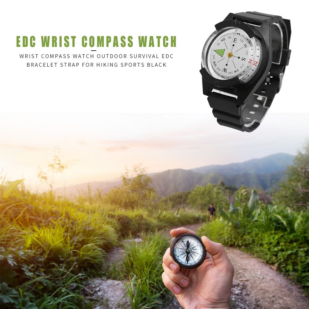 Edc Wrist Compass Watch Save Time And Energy For Outdoor