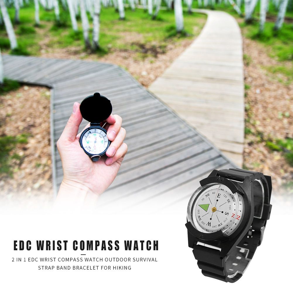 Edc Wrist Compass Watch Save Time And Energy For Outdoor