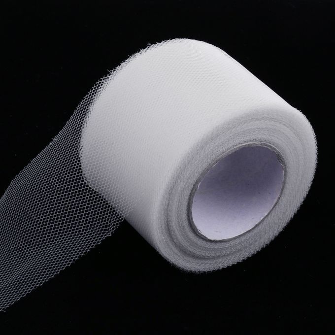 Tulle Fabric Spool Tutu Craft Sewing Wedding Chair Sash Banquet White