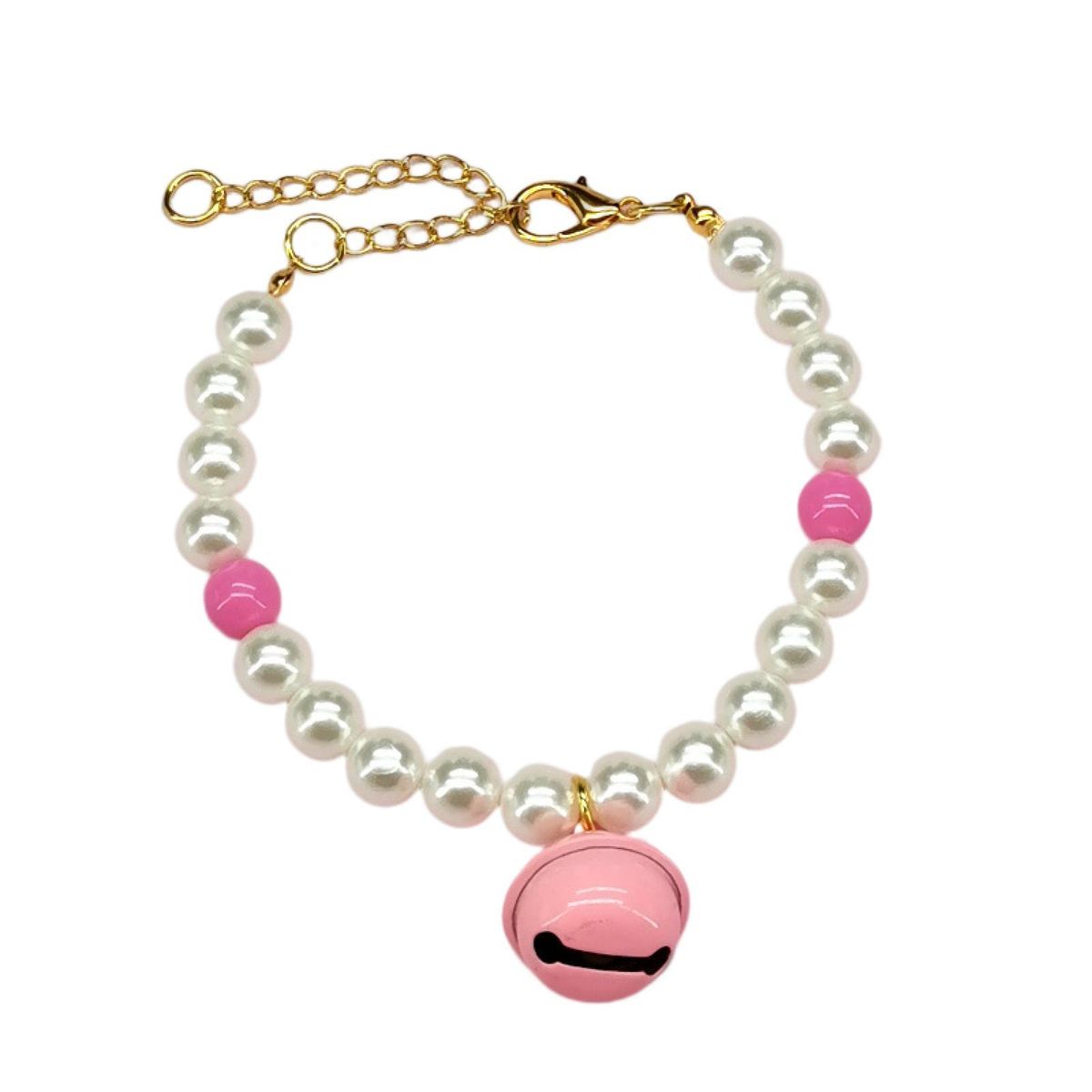 Pet Necklace Jewelry Red Ball Charm Pet Neck Circle Decor Pink White