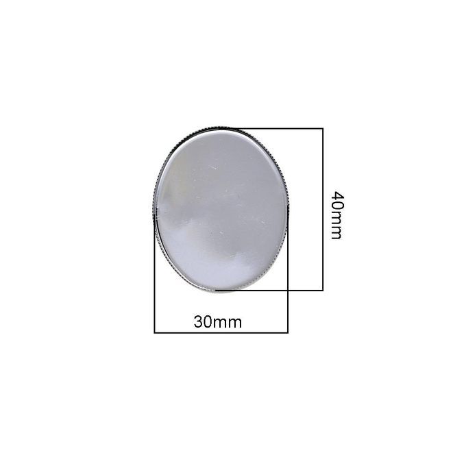 2X 10 Pieces Cabochon Brooch Setting Blanks Oval Brooch Pin Bezel Tray