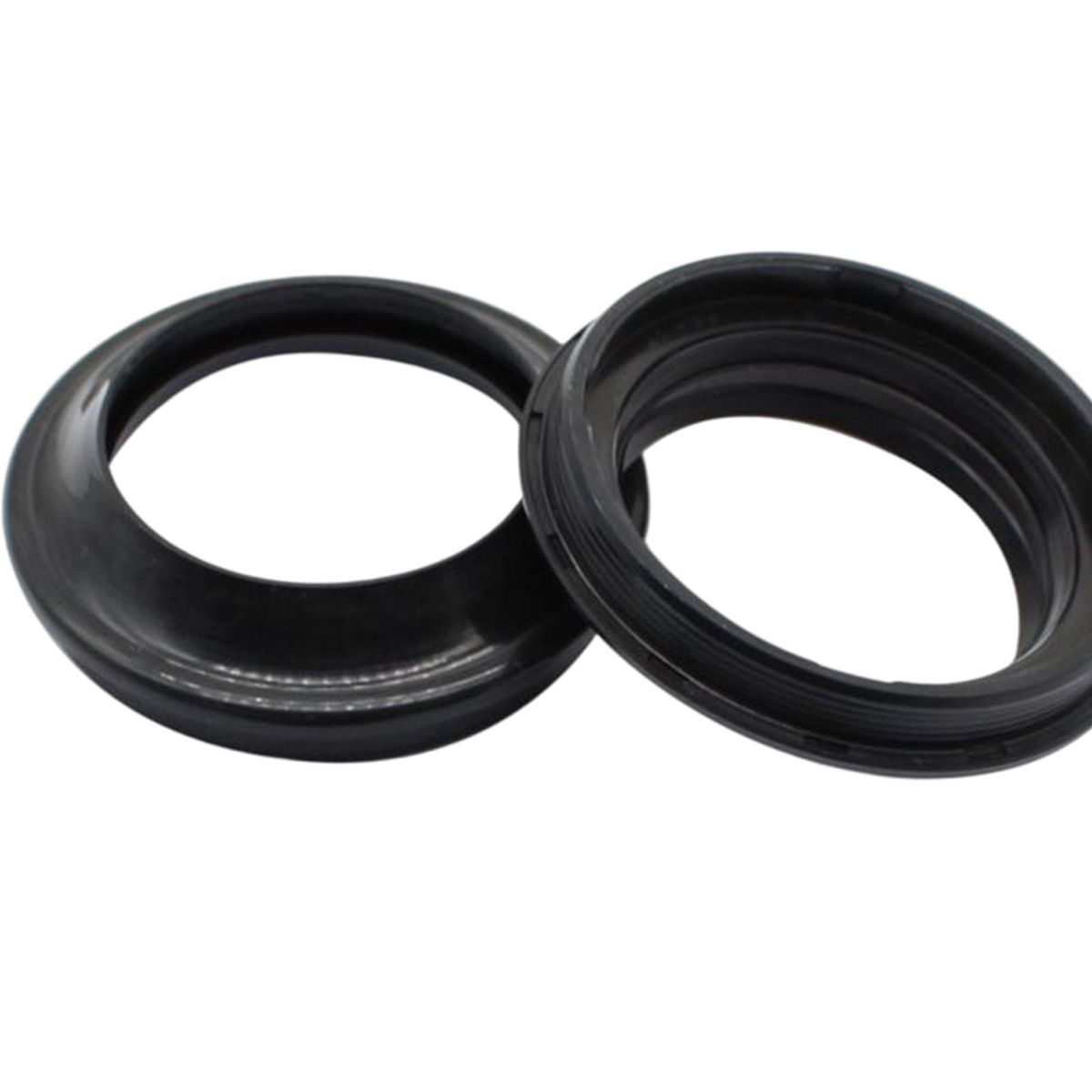 2Pcs Shock Absorber Oil Seal Rubber Cover Rings Motorcycle