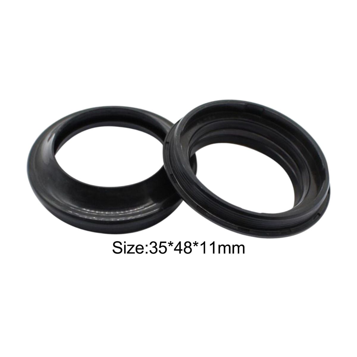 2Pcs Shock Absorber Oil Seal Rubber Cover Rings Motorcycle