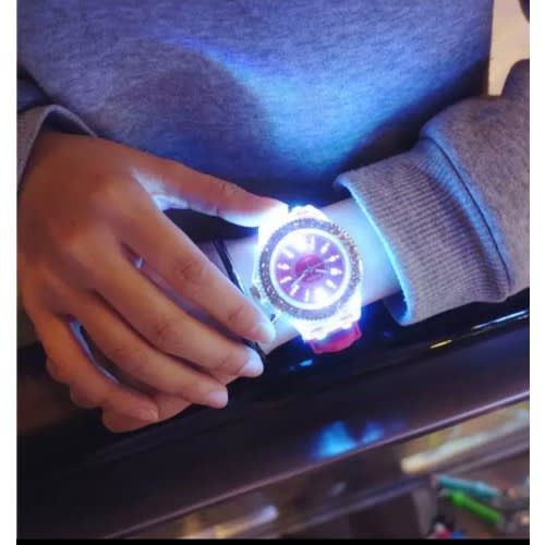 LED Light Watch For Teens And Women - Pink