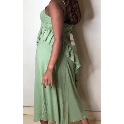 Ruffle Spag Maxi Dress