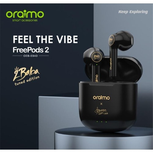 Freepods 2 True Wireless Earbuds - 2baba Version -Black