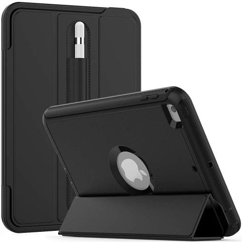 Slim Full-body Shockproof Defender Smart Case With Apple Pencil Holder For Ipad Mini 4/5