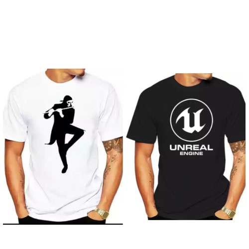 Set Of 2 T-shirts - Black & White