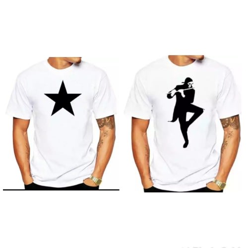 2 In 1 White T-shirts