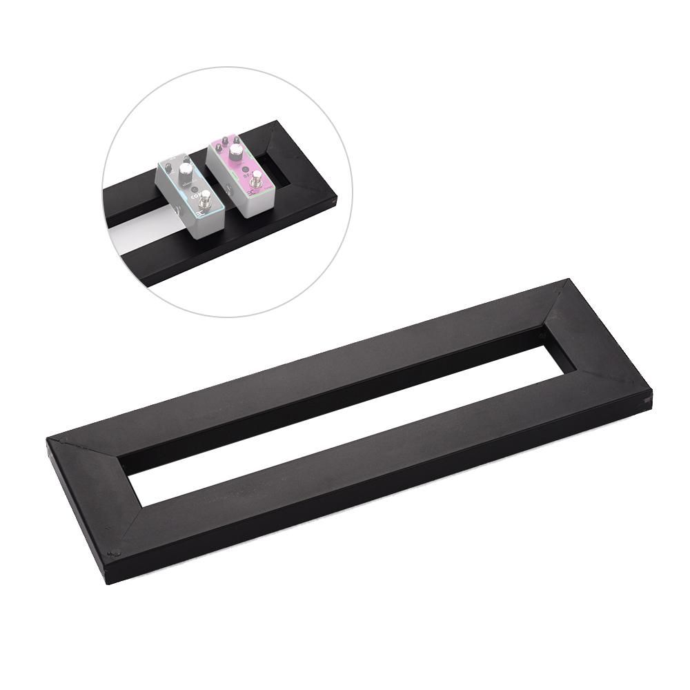 Guitar Effect Pedal Board Holder Pasting Plate with Fastening Tapes Cable Tie Patch