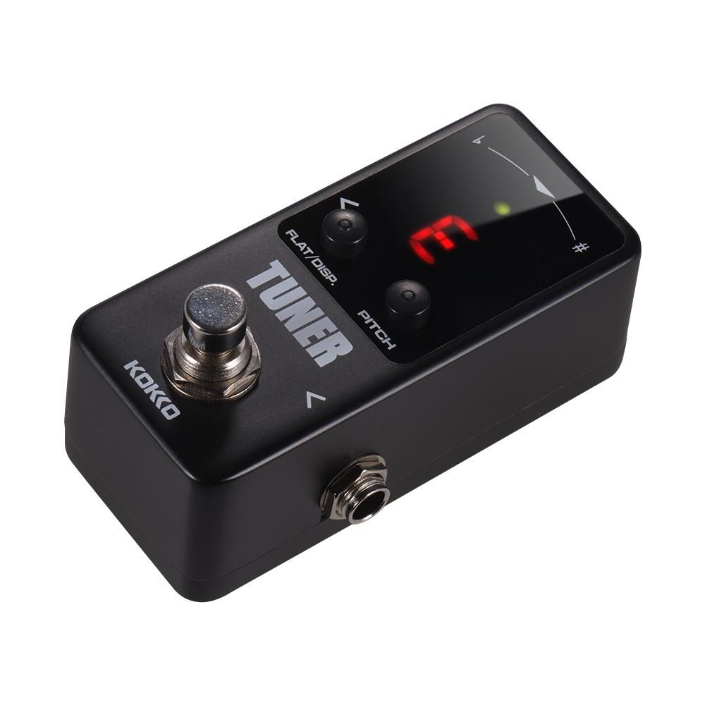 KOKKO FTN2 MINI Chromatic Guitar Tuner Pedal with LED Display True Bypass Guitar Effects Pedal for Music Instrument Accessories