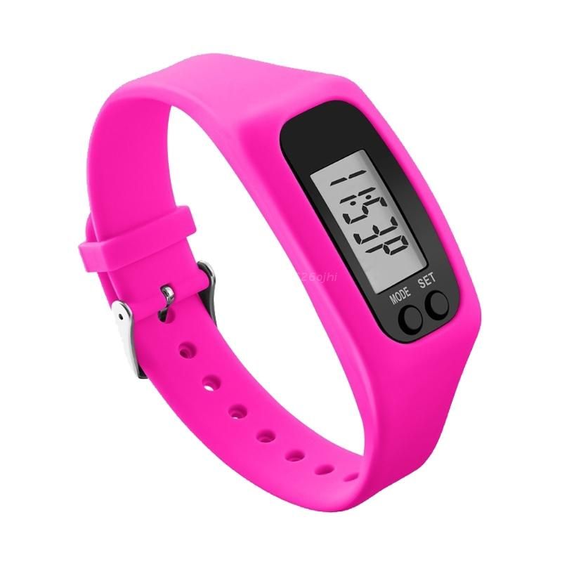 Display Fitness Gauge Step Tracker Sports Smart Wrist Watch Let LED Pedometer Run Step Walking Calorie Counter 87HF