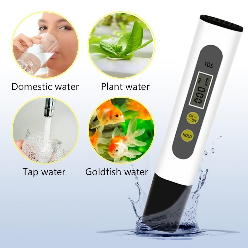 1PC TDS Water Handheld Quality Test Pen Digital Black