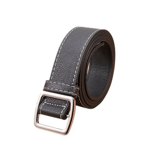 Genuine Quality Ladies Latest Needle-free Metal Round Buckle Belt Jeans Wild The Women Belt 2020