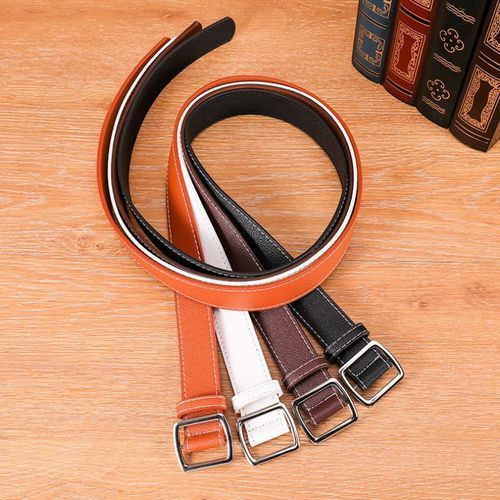 Genuine Quality Ladies Latest Needle-free Metal Round Buckle Belt Jeans Wild The Women Belt 2020
