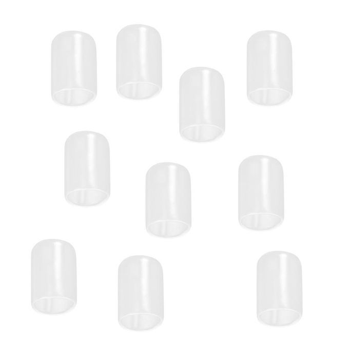 10Pcs Clear Silicone Pool  Tip Protector Saver Sleeve Billiard
