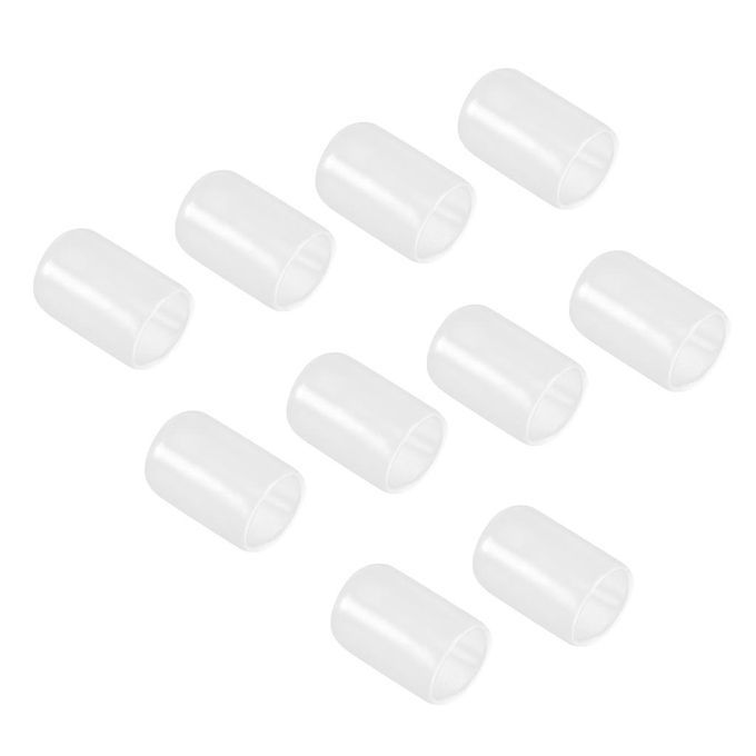 10Pcs Clear Silicone Pool  Tip Protector Saver Sleeve Billiard
