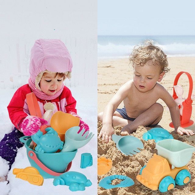 5 In 1 Soft Silicone Material Children Play Water Toy Set