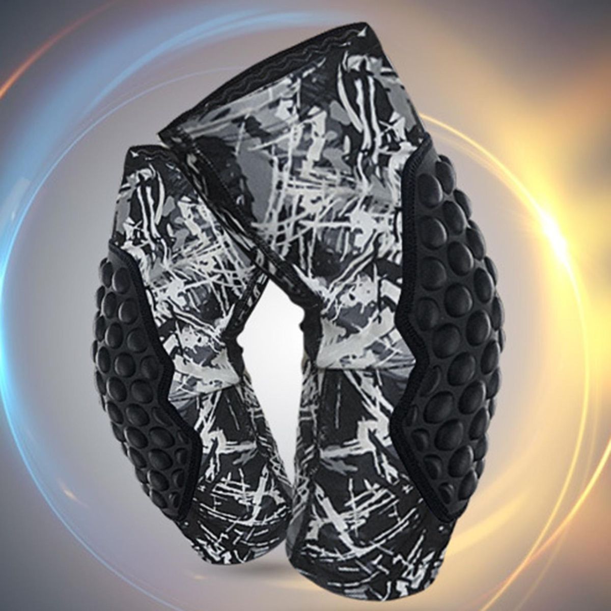 1Pc Knee Compression Sleeve Tennis Training Fitness Sports Knee Pad Grey