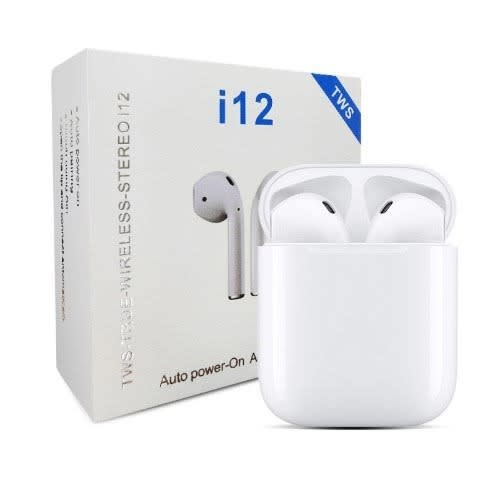 I12 Tws Bluetooth Earphone Touch Control Wireless Earpods