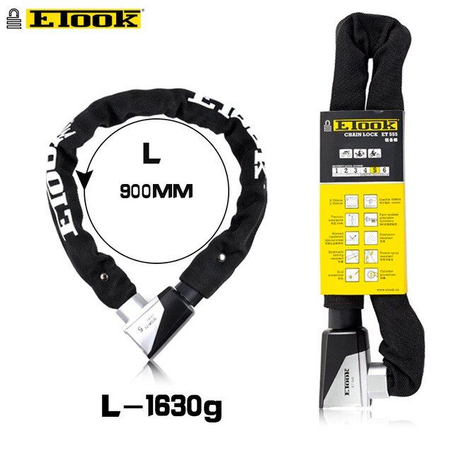 Bike Chain Motorcycle Lock Security Mtb Lock