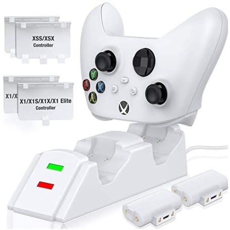 Dual Charger For Xss/xsx/x1 Controller With 2x1200 Mah Rechargeable Battery Pack-xbox