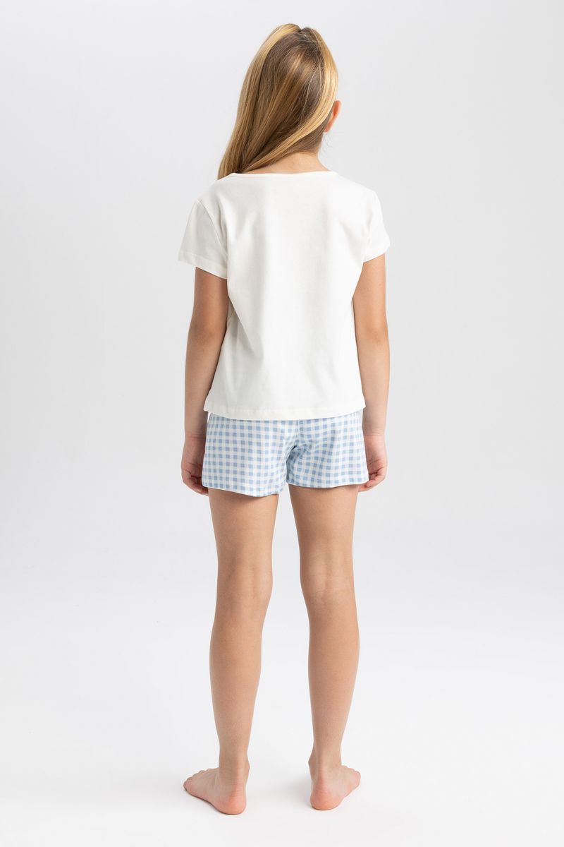 Girl Special Collection Regular Fit Short Sleeve Knitted Pyjamas - Ecru