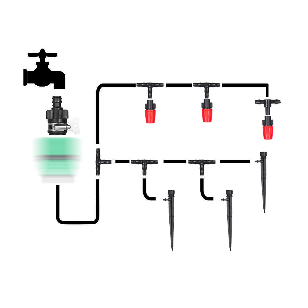 Plant Watering Irrigation Drip Kit Accessories Include