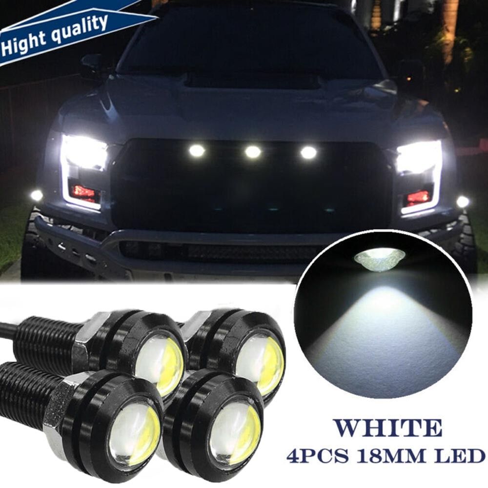 Front Grille Bumper Grill Hood Amber LED Lights For Dodge RAM 1500 2500 3500 Car Exterior Decorative Lights 4pcs White Color