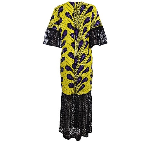 Long Kaftan Dress - Multicolour