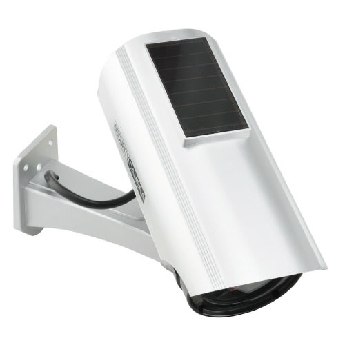 CCD Camera Solar Powered Dummy CCTV Camera With Flashing LED Light