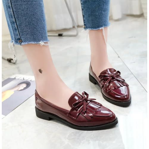 Women's Loafers - Wine