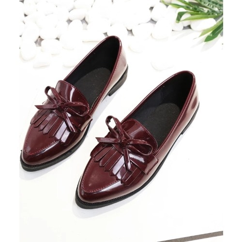 Women's Loafers - Wine